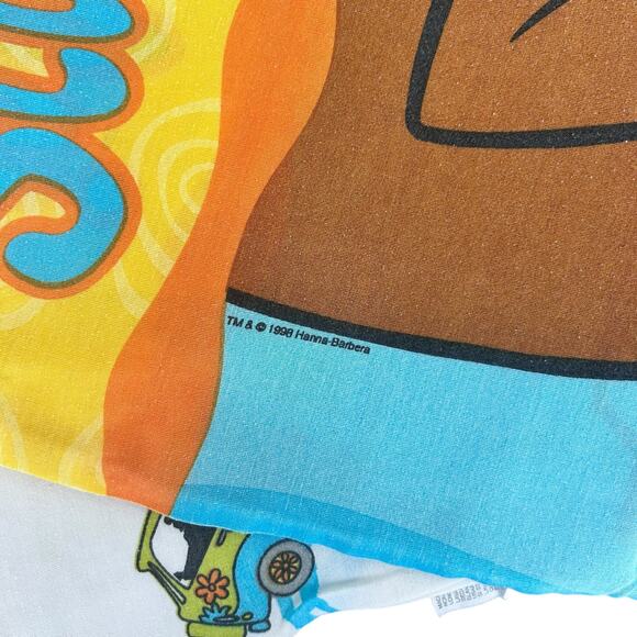 Vintage 1998 Hanna Barbera Bibb Company Scooby Doo Sheets Pillowcase - Picture 5 of 10